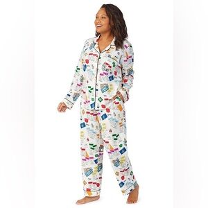 BedHead - Stretch Jersey Pajama Set - Let's Play Monopoly size xl